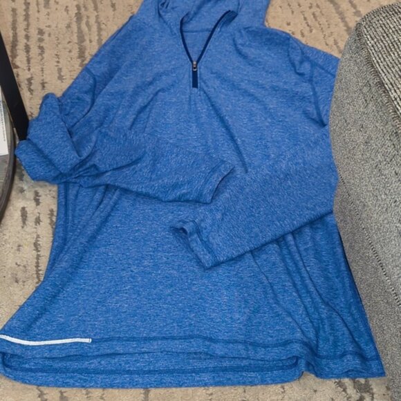 Lululemon Surge Warm Hoodie Heathered Hyper Blue - Picture 8 of 12